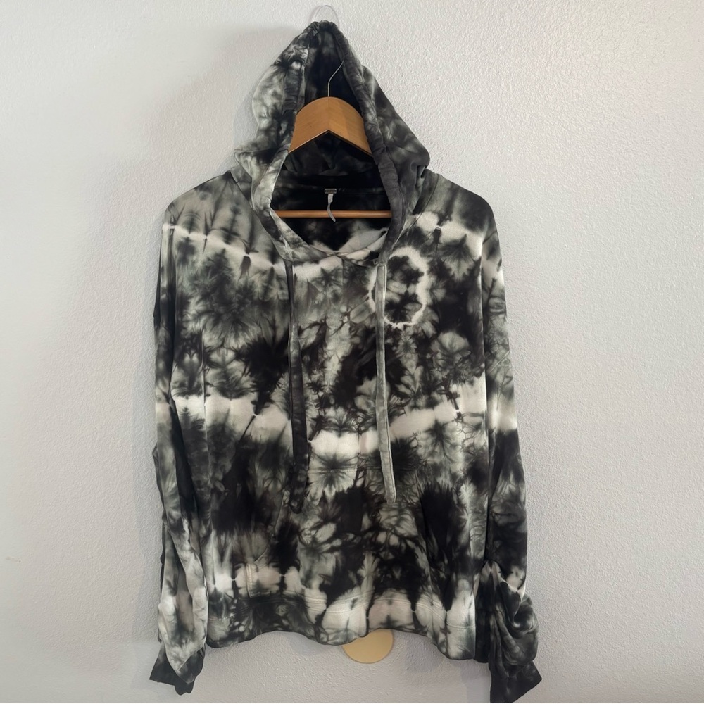 Young Fabulous & Broke Tie-Dye Hoodie Sweatshirt Modal Cotton Blend Size Large